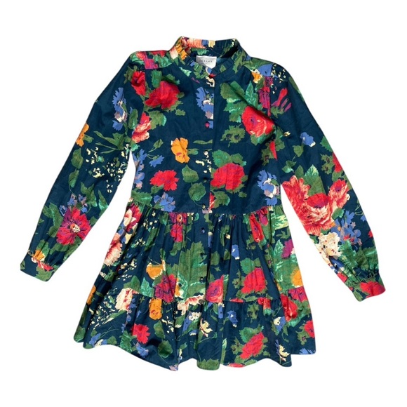 Sézane Trianon Print Blue Floral Hidaya Dress Size 34/XS - Picture 5 of 17